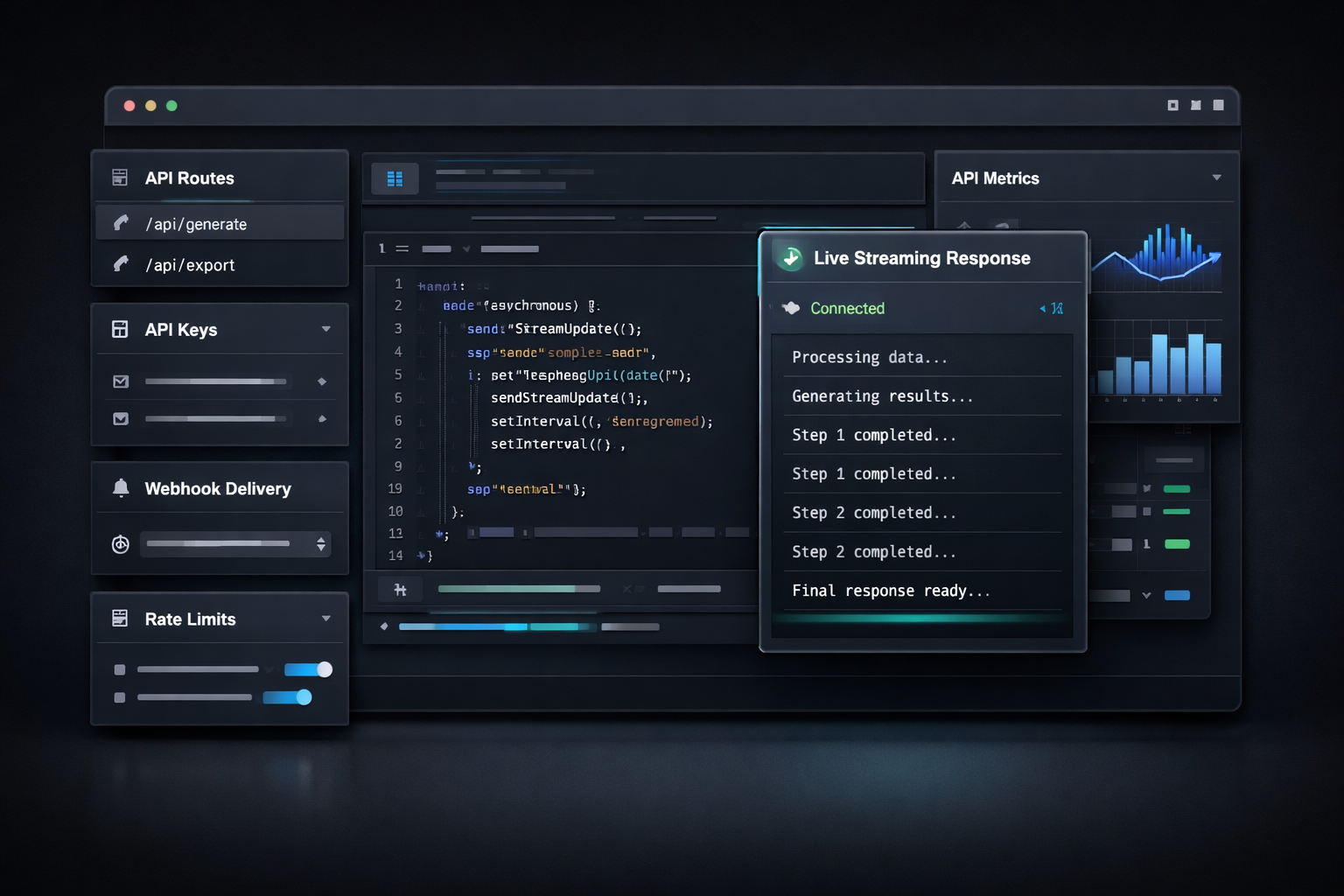 Streaming API response (Server-Sent Events)